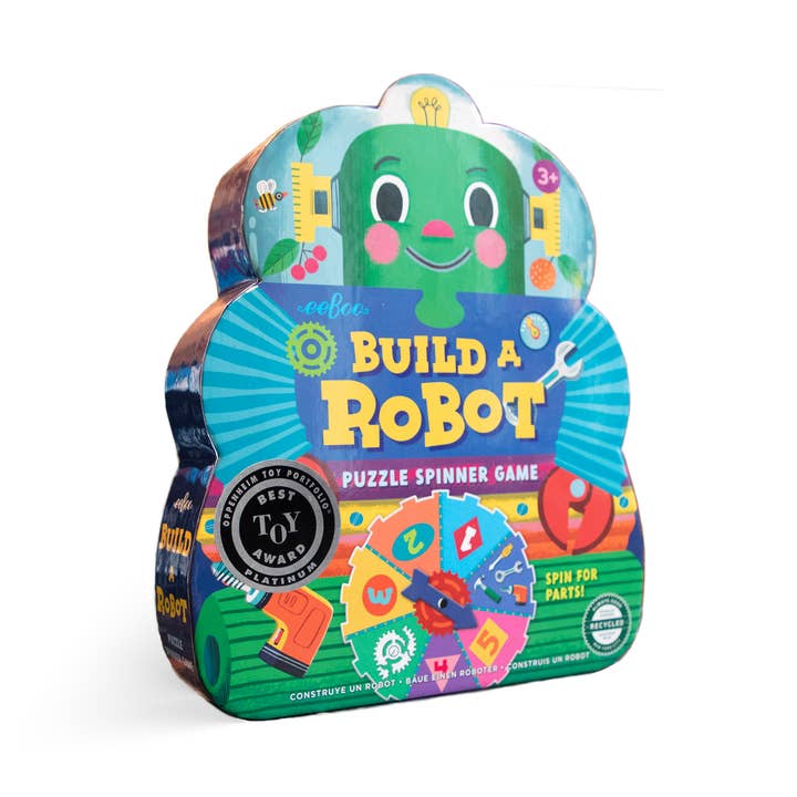Build A Robot Shaped Box Spinner Game for wholesale by eeBoo