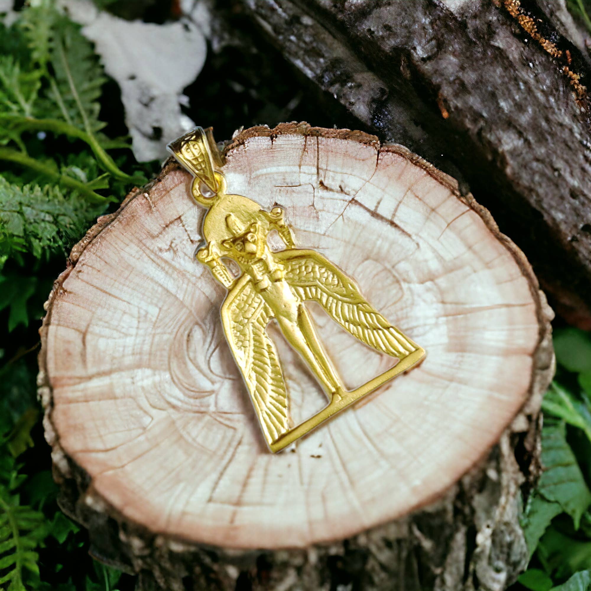 ALADDIN'S LAMP JEWELRY – wholesale Individual charm/pendant – Goddess Sekhmet The healer Gold Pendant9