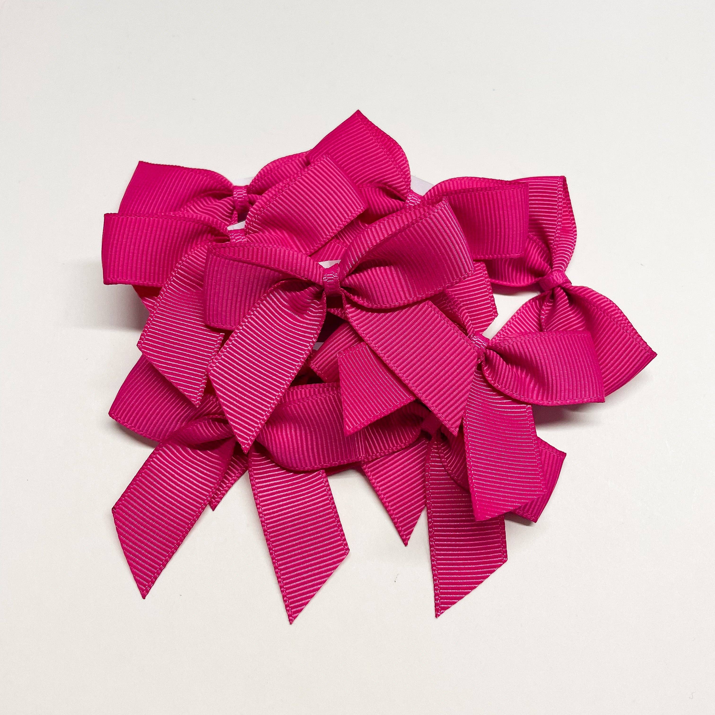 TLLC Supplies – wholesale Bow – Gift wrapping – Dark Pink - Medium Grosgrain Bows