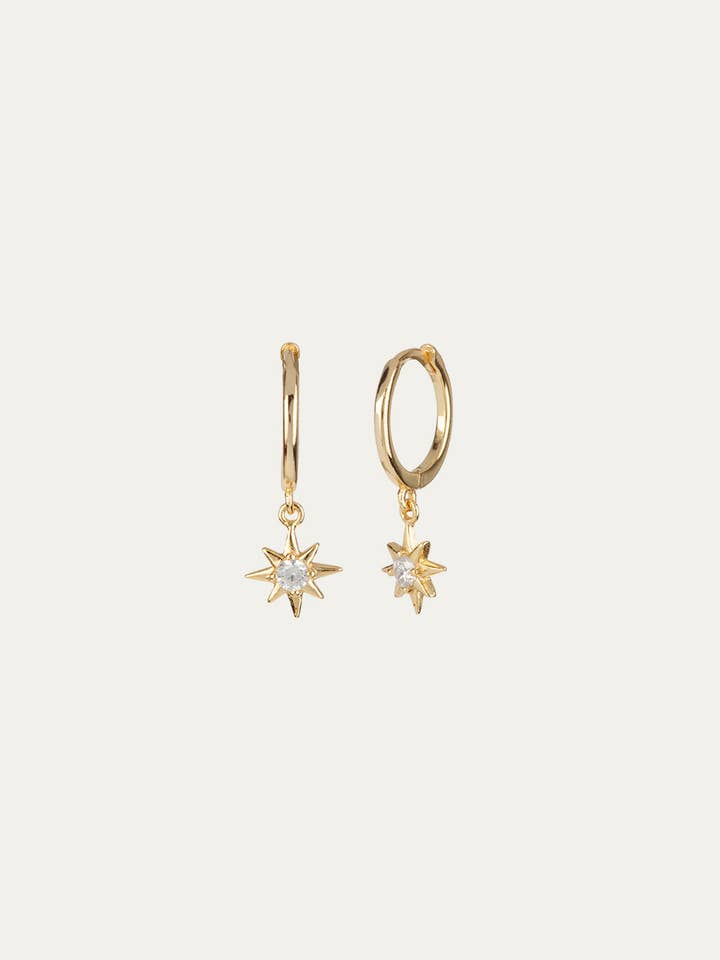 Loise Guld Øreringe for engroshandel hos FLOR DE MENTA JEWELRY