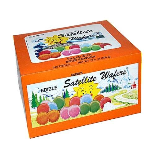 I Got Your Candy - Wholesale Hard Candy - Gerrit's Satellite Wafers Sour Powder 10.5oz - 240ct1
