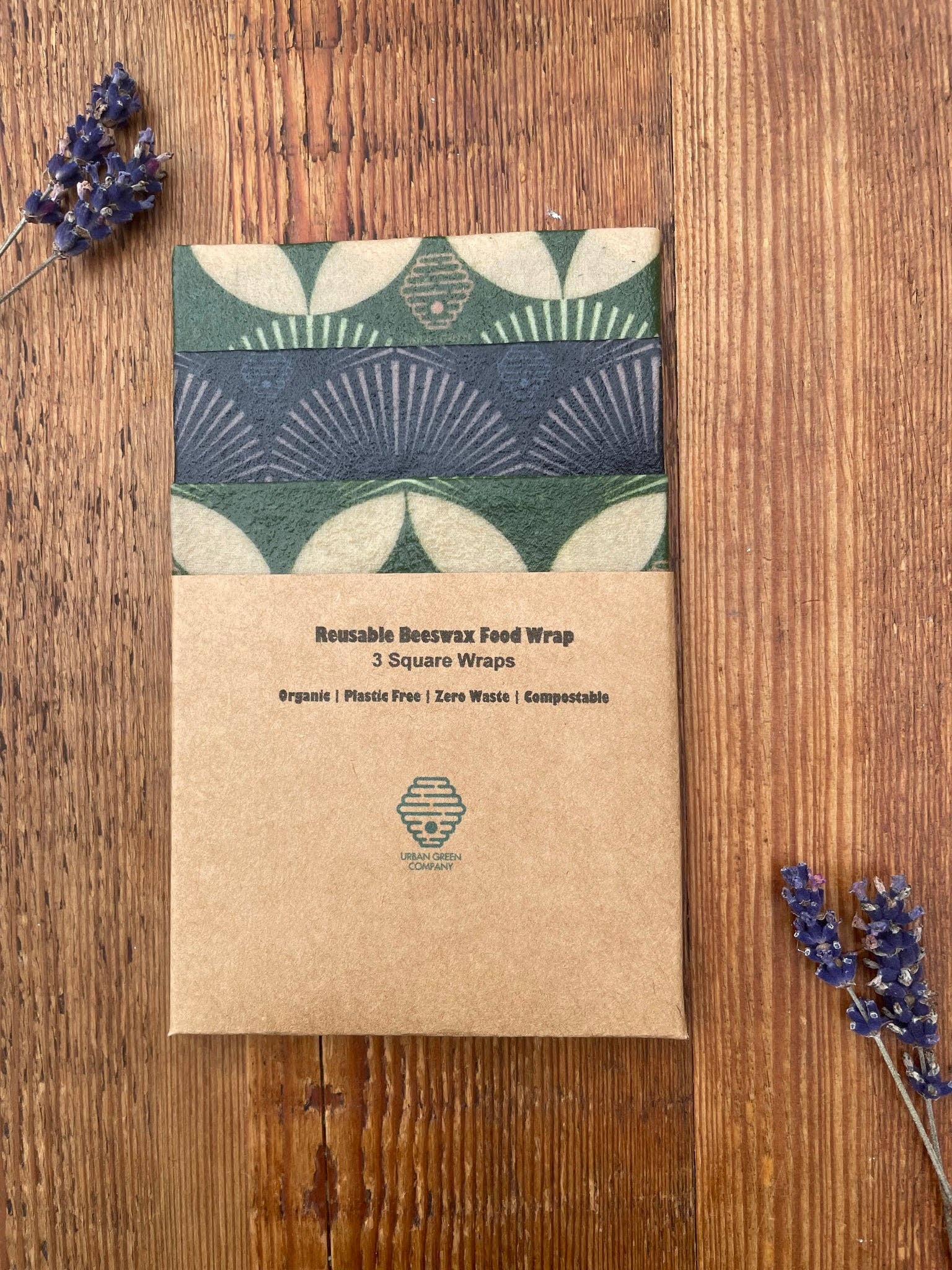 Urban Green Company - Wholesale Food Storage Wrap/Bag - Beeswax -Assorted Square wraps0