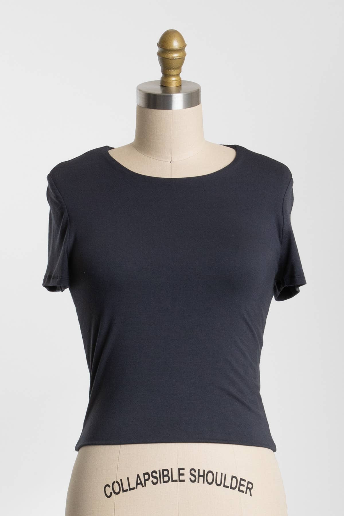 Final Touch - Wholesale Knit Top - Women's - Rayon Modal Basic Crop Top - T3107344