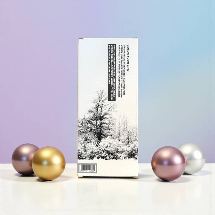 Pink Stories - Wholesale Tapered candle/candlestick - Rainbow Studio * XMAS blau1