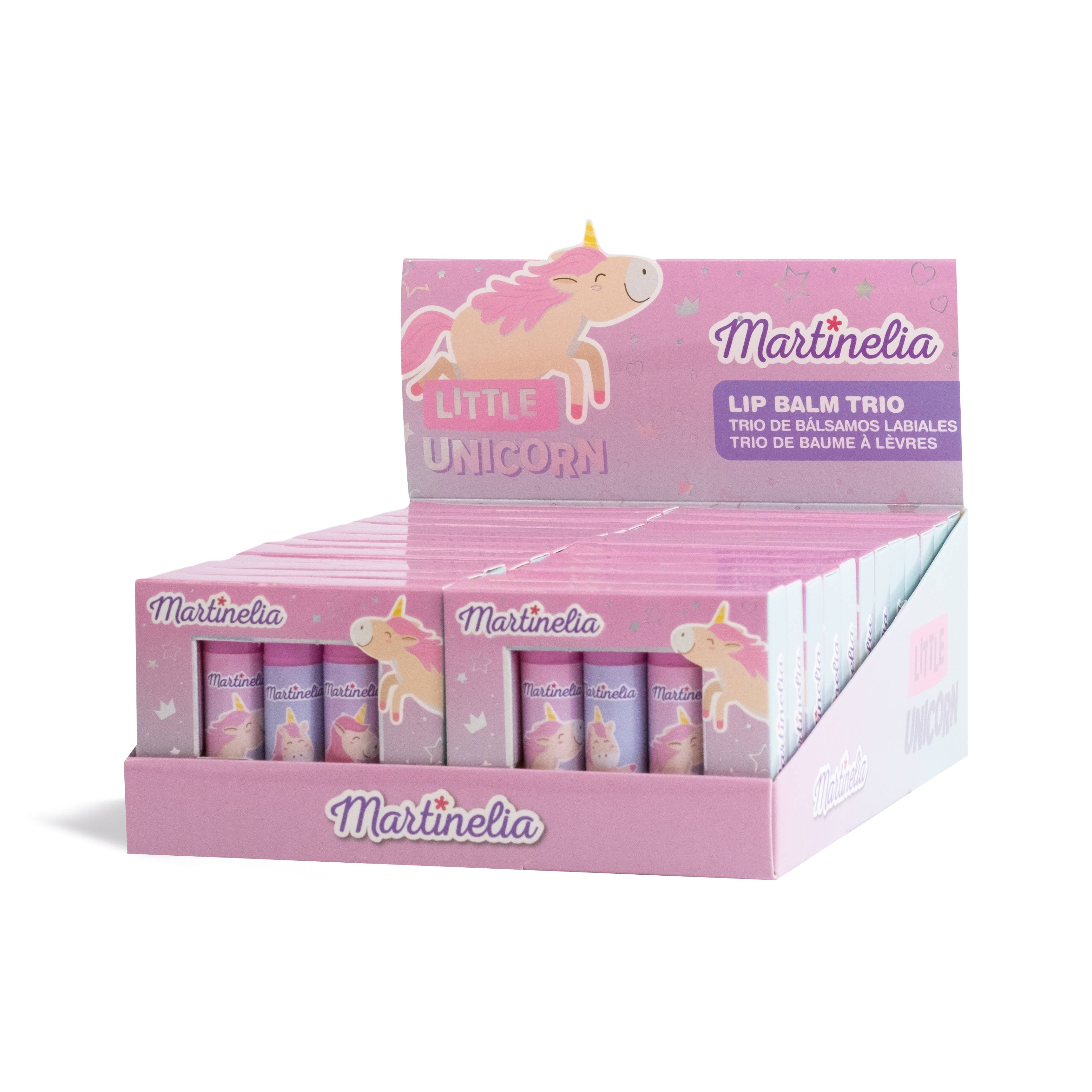 Aquarius Cosmetic SLU - Wholesale Kids Makeup - Kids - MARTINELIA LITTLE UNICORN LIP BALM TRIO1
