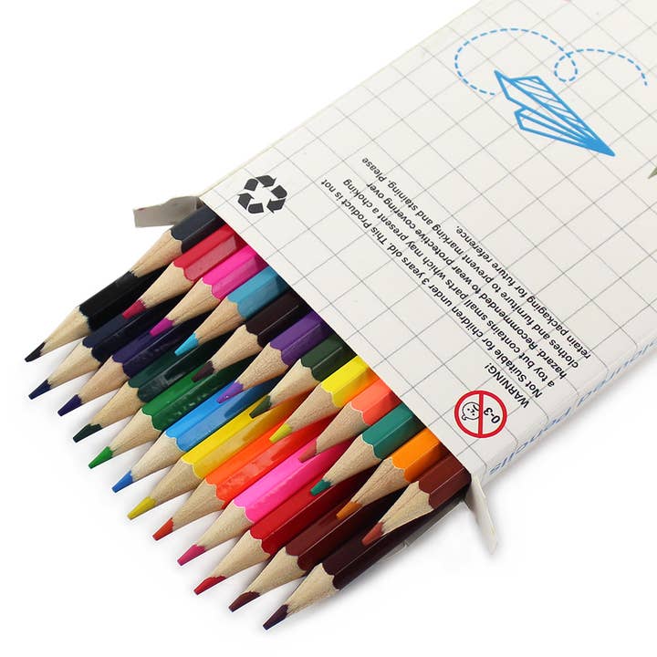 Powell Creative Products Ltd - Vendita all'ingrosso Matite colorate - Set di matite colorate 24 pezzi per bambini, adulti, scuola e arte7
