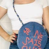 Aerial Clothing sRQ - Wholesale Crossbody Bag - Women's - That Certain Something Denim Crossbody5