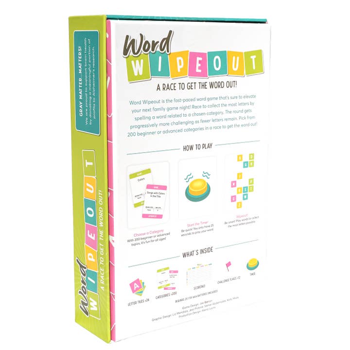 Gray Matters Games - Wholesale Board Game - Word Wipeout1