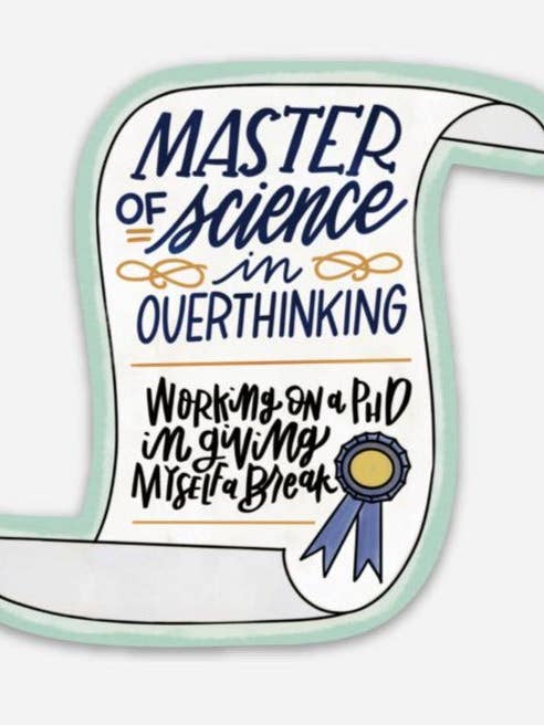 Autocollant de maîtrise en anxiété excessive pour la vente par NatterDoodle