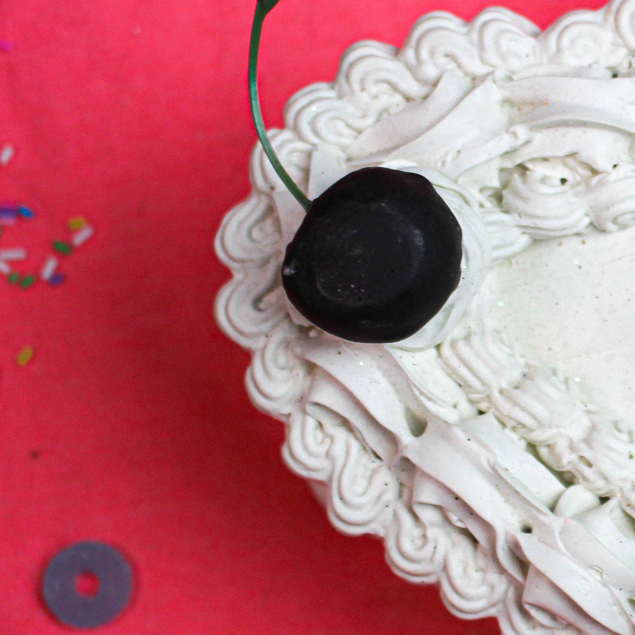 I Thought That Was Cake - Wholesale Decorative Box - White Cake Box with Black Cherries3