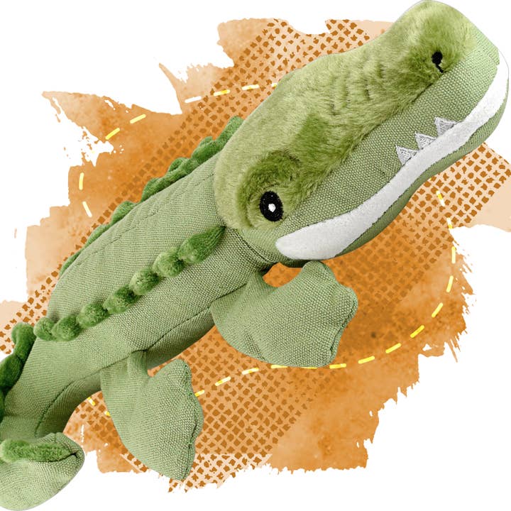 ne&no - Wholesale Pet Plush Toy - Dog - ne&no® Durable Dog Toy with Squeaker - Crocodile Kris10