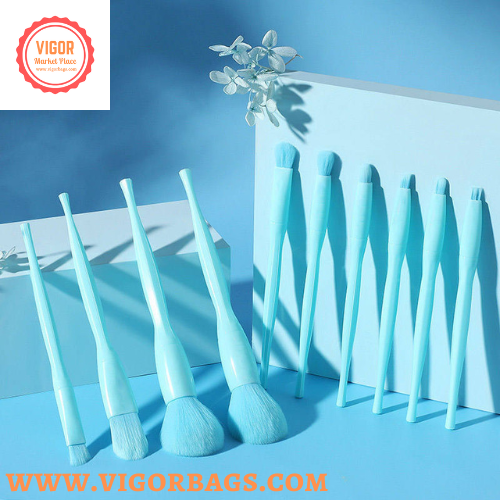 High Quality 10 pcs Candy Color Makeup Brushes Tool Set - MO for wholesale on Faire11