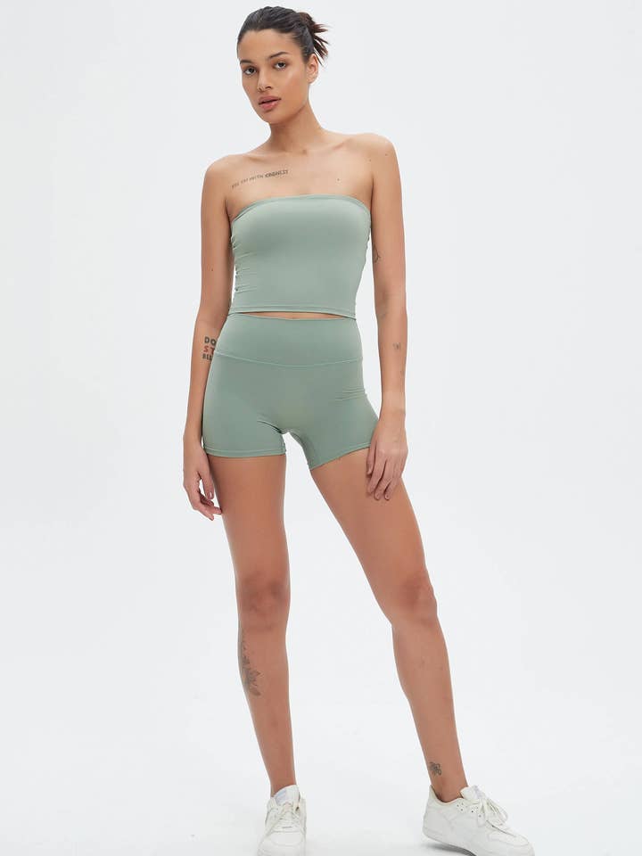 Mantra Active - Wholesale Athletic Shorts - Women's - Nikki SoftBalance™ High-Waisted Active Shorts8