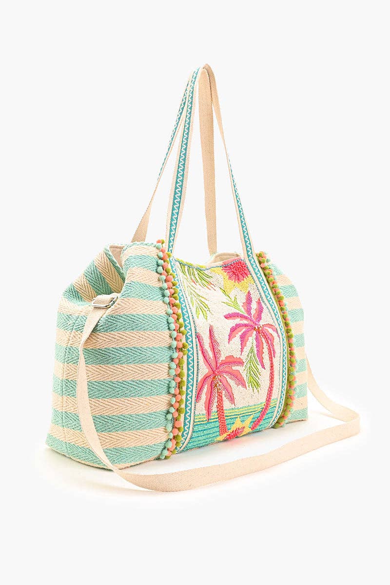America & Beyond - Vente Tote bag – femme - Tote orné Palms Away2