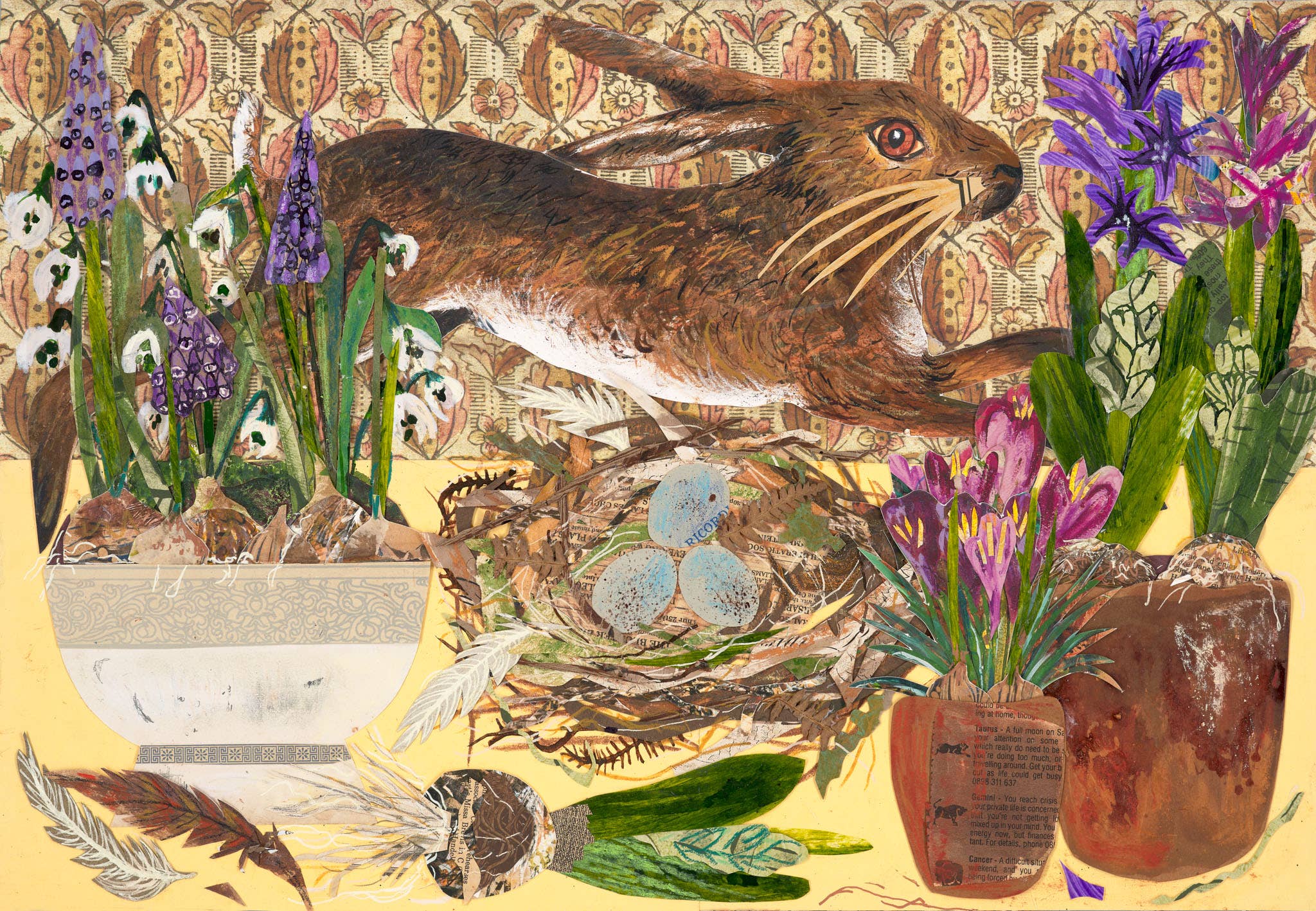 Clare O’Neill Artworks - Wholesale Everyday Greeting Card - A6 Spring Table blank greeting card 2