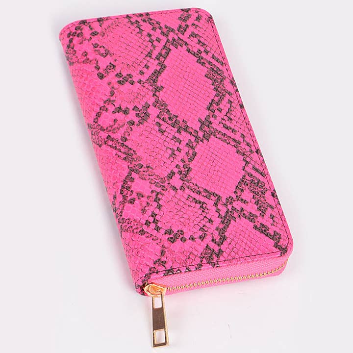3AM BY H&D ACCESSORIES - Wholesale Wallet - Women's - Faux Snake Print Wallet5