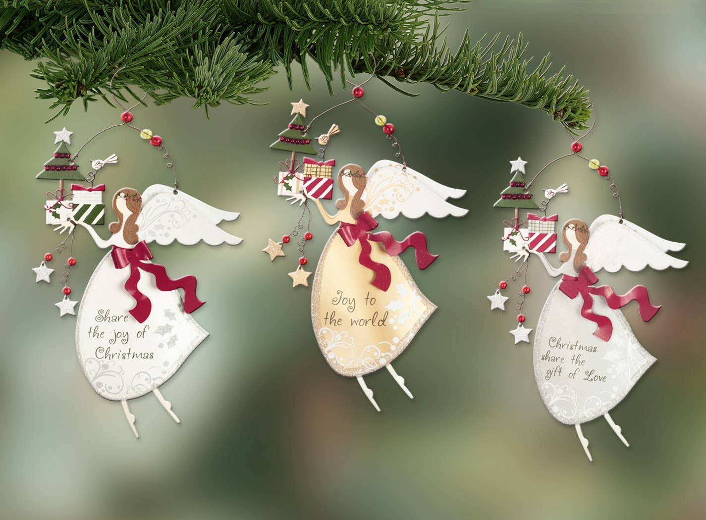 Sunset Vista Designs - Vendita all'ingrosso Set di decorazioni  - Ornamento Angelo - 3 Asst1