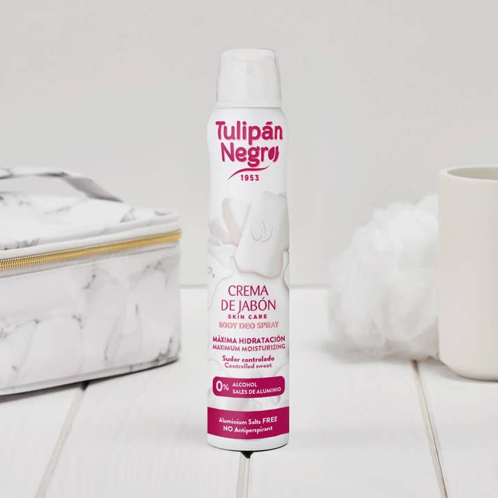 DEODORANTSPRAY KROPPS TVÅLKRÄM - TULIPAN NEGRO för wholesale av Kcosmetique