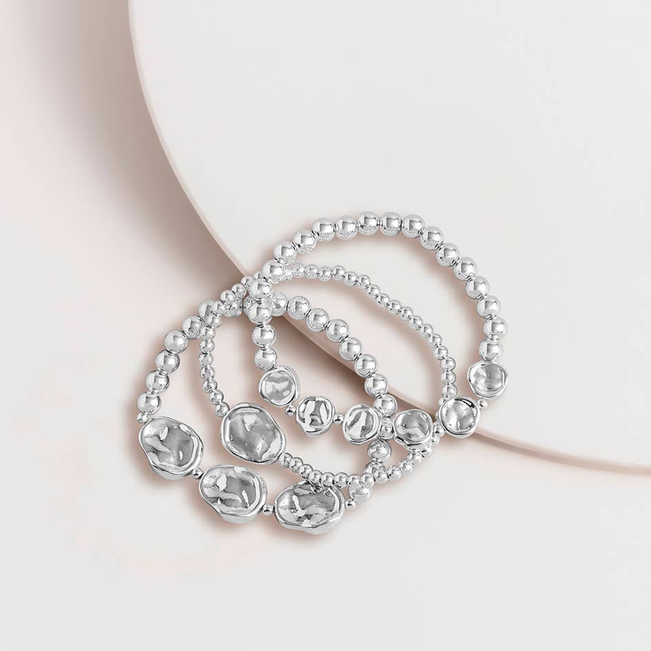 Super Amazing - Wholesale Beaded Bracelet - Nugget Stretch Bracelet Set1