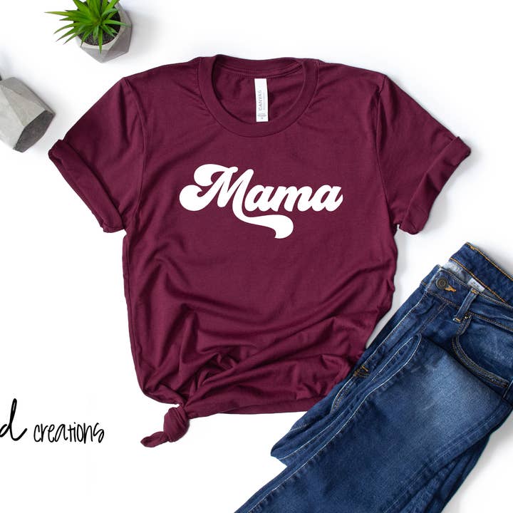 Mama Retro Tshirt for wholesale by G&D Creations