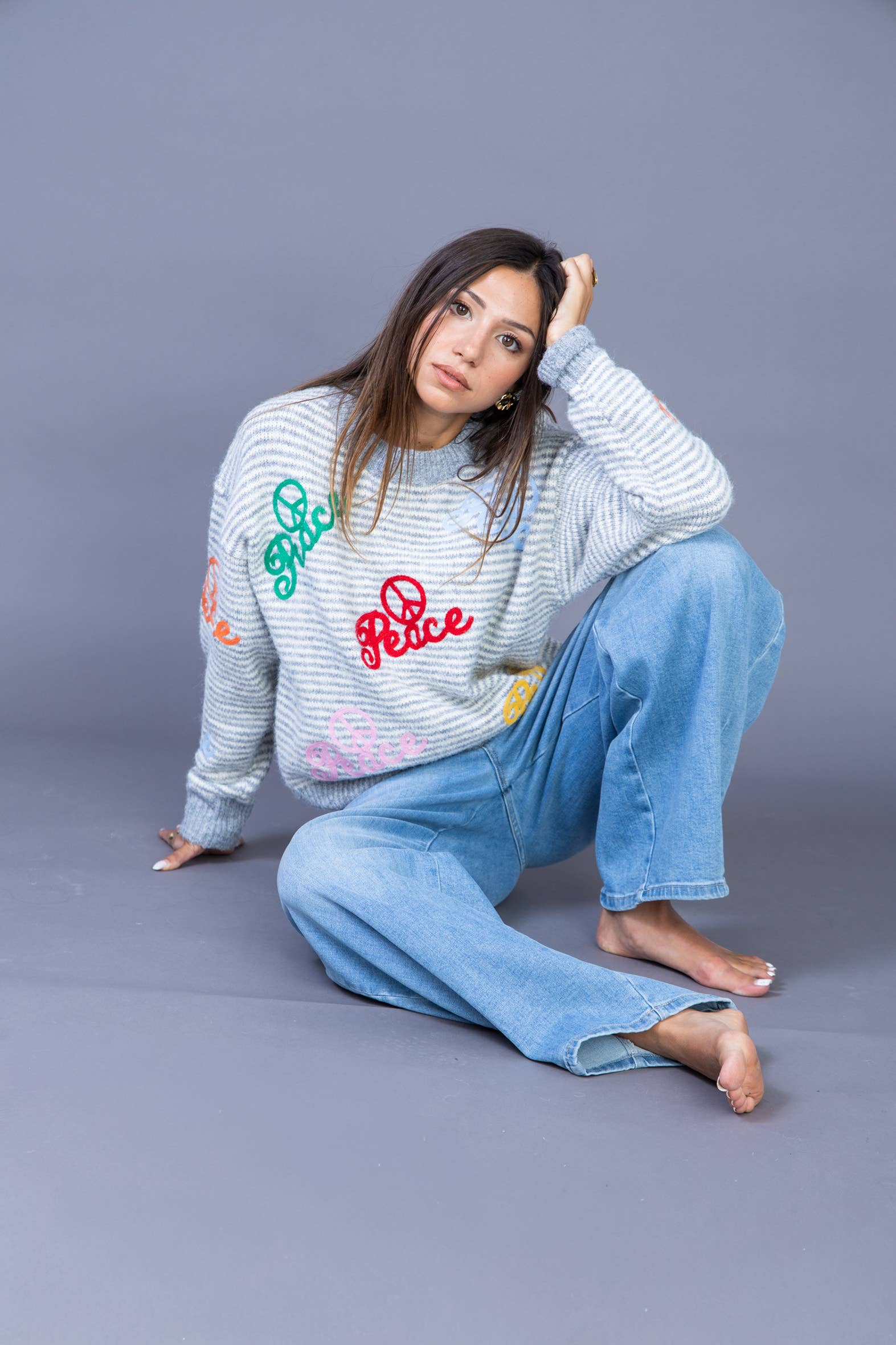 ANA & LUCY – calças de ganga - Mulher por atacado – Jean barril solto (Extra Balão) « Melina » - ANA & LUCY8