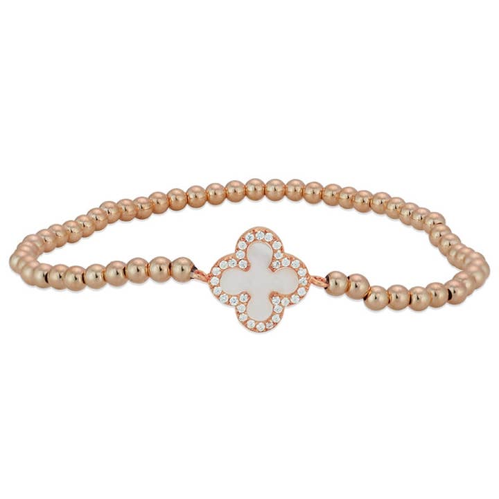 Mini-trèfle Mother Pearl pour la vente par Bozkurt Jewelry