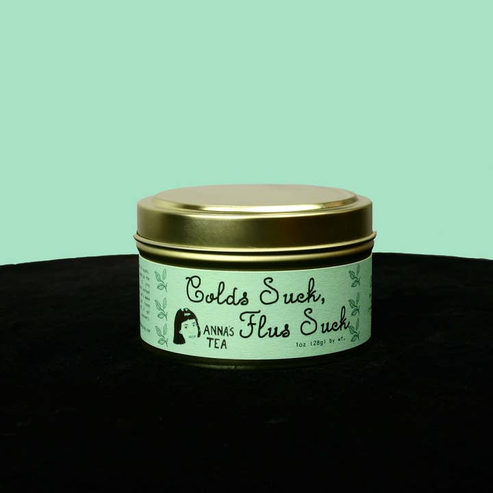 Les rhumes sont pénibles, les grippes aussi - Mélange biologique pour la santé immunitaire pour la vente par Anna's Tea