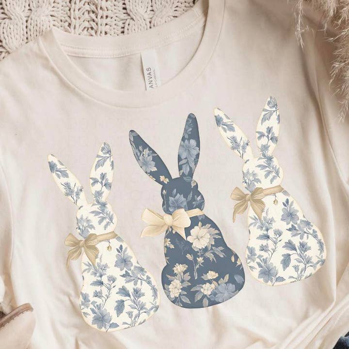 Floral bunnies for wholesale by VEM Creations Wholesale