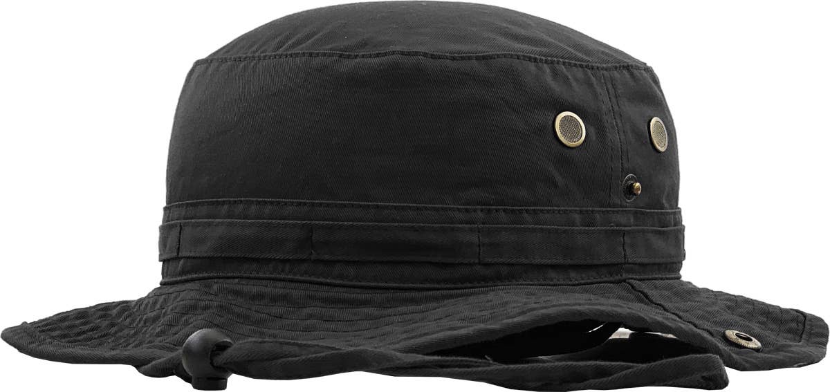 KBETHOS - Wholesale Bucket hat – Unisex - Solid Boonie Hat With String (Fitted)80
