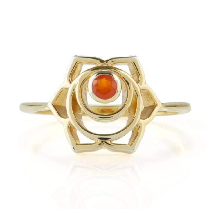 Anel do Chakra Sacral - Ouro por atacado de Charlotte's Web Jewellery