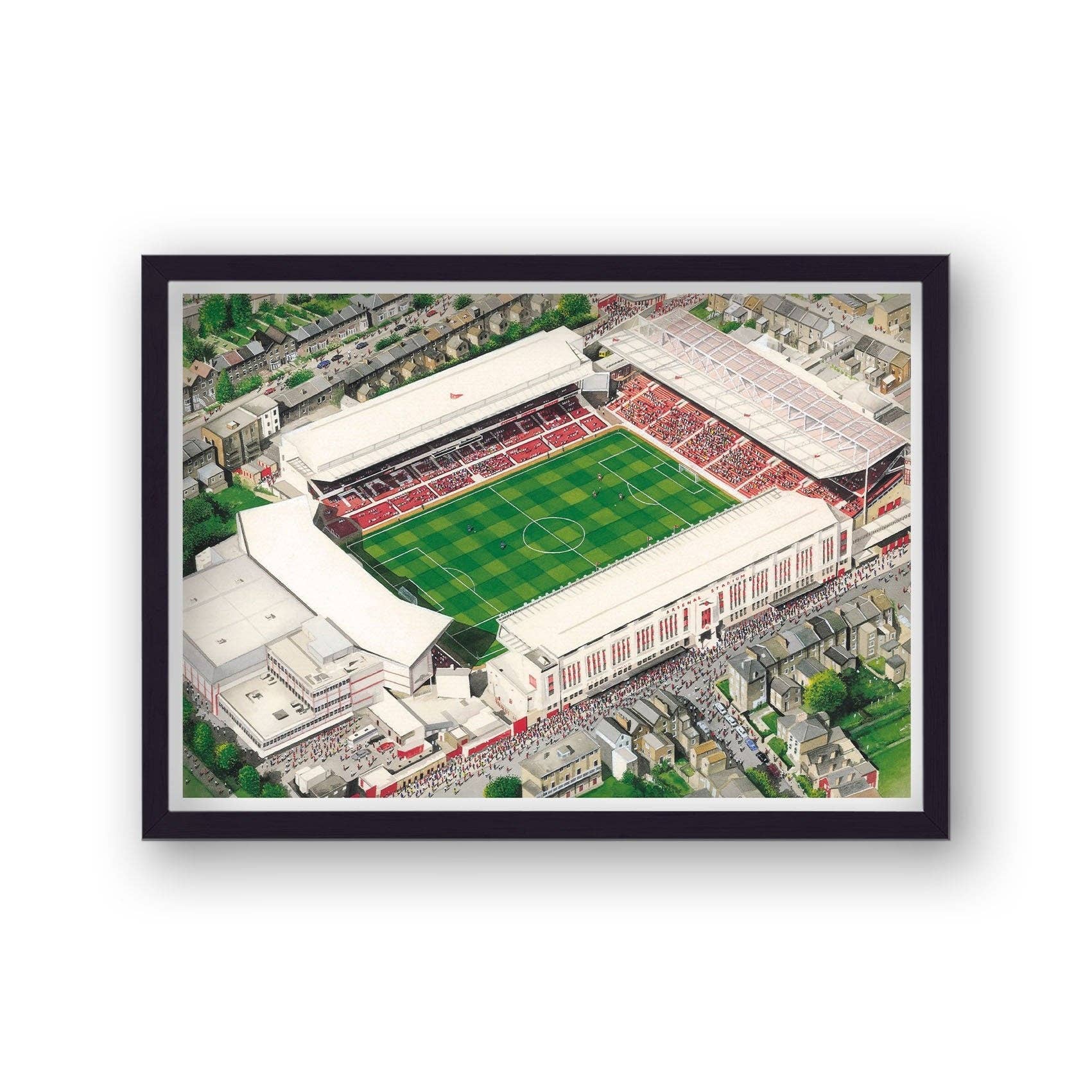 Gallery Print and Art – wholesale Art print – Arsenal FC - Highbury - Football Stadium Art - Vintage0