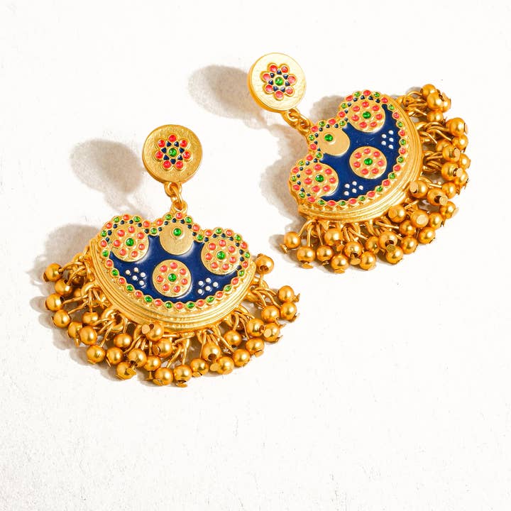 Jacqueline 18K Gold Bohemian Half Moon Tassel Earring and other Purchase Wholesale gold tassels. Free Returns & Net 60 Terms on Faire trending on Faire.