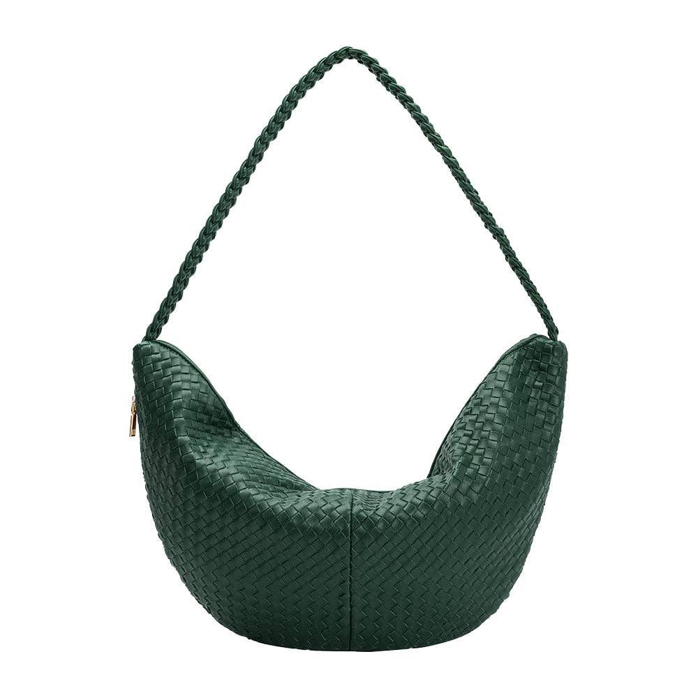 Melie Bianco - Wholesale Shoulder Bag - Women's - Raquel Green XL Recycled Shoulder Bag2
