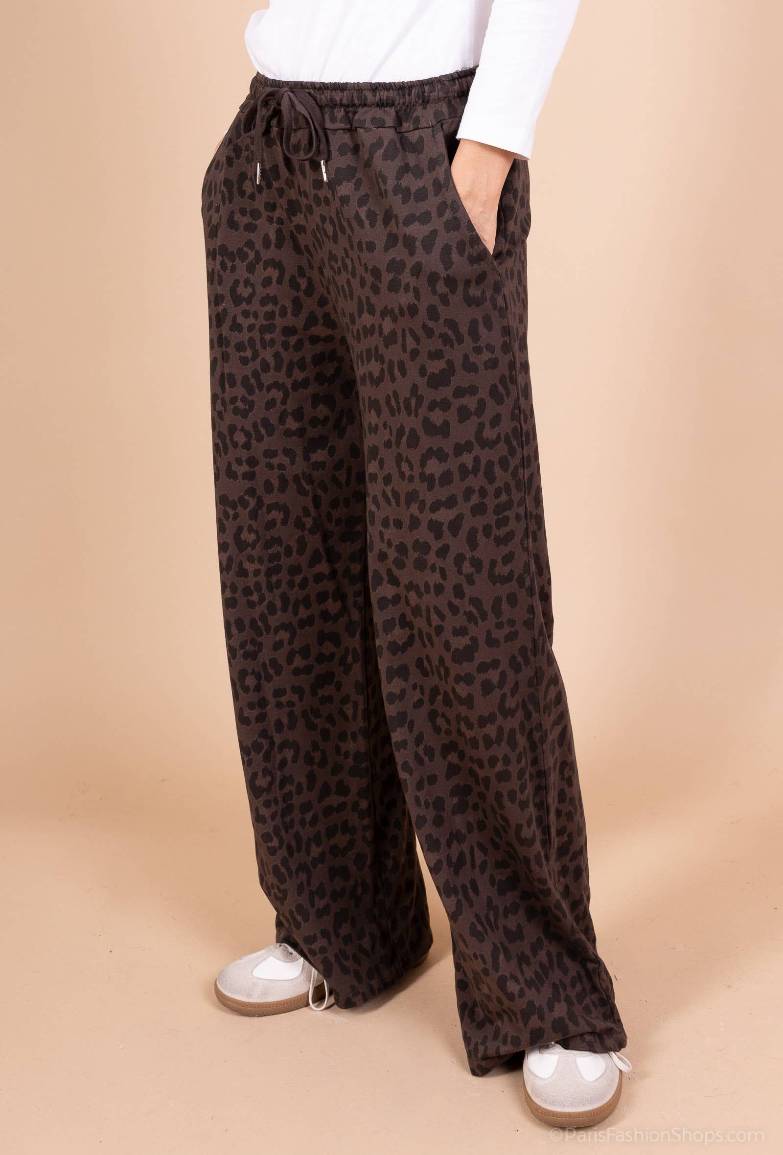 Pépouz' Paris - Wholesale Pants - Women's - Fluid and comfortable leopard print pants PPN25619