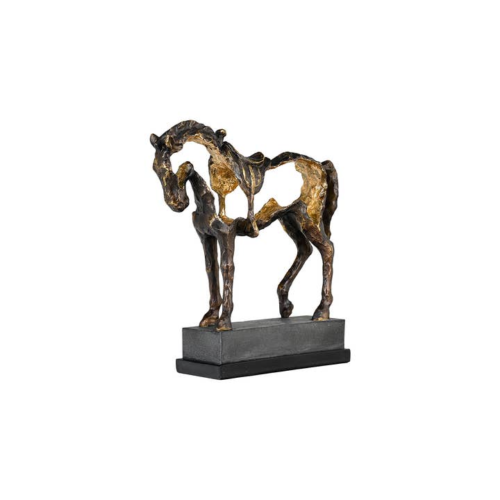 Kavana Decor by The Import Collection - Wholesale Decorative Tabletop Object - Citation Horse Statue3