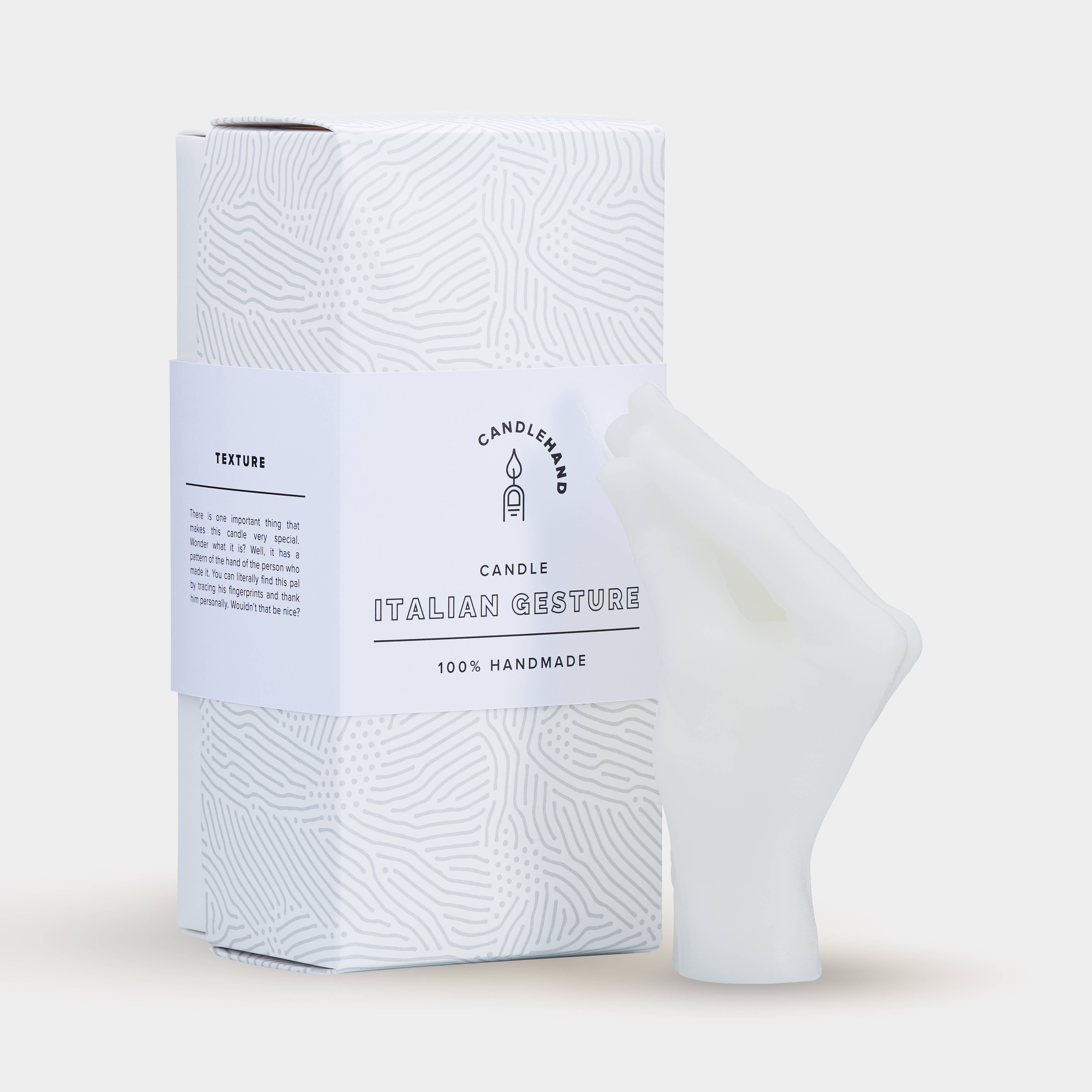 CandleHand (Free Duties for US) - Wholesale Novelty Candle - Italian Gesture Candle - 7'' Tall - Realistic Skin Texture3