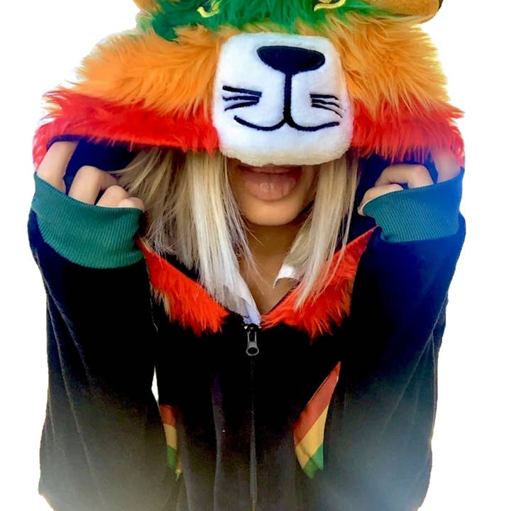 Adult Unisex Animal Onesie Pajamas  - Rasta Lion and other Purchase Wholesale onesie for adults. Free Returns & Net 60 Terms on Faire trending on Faire.