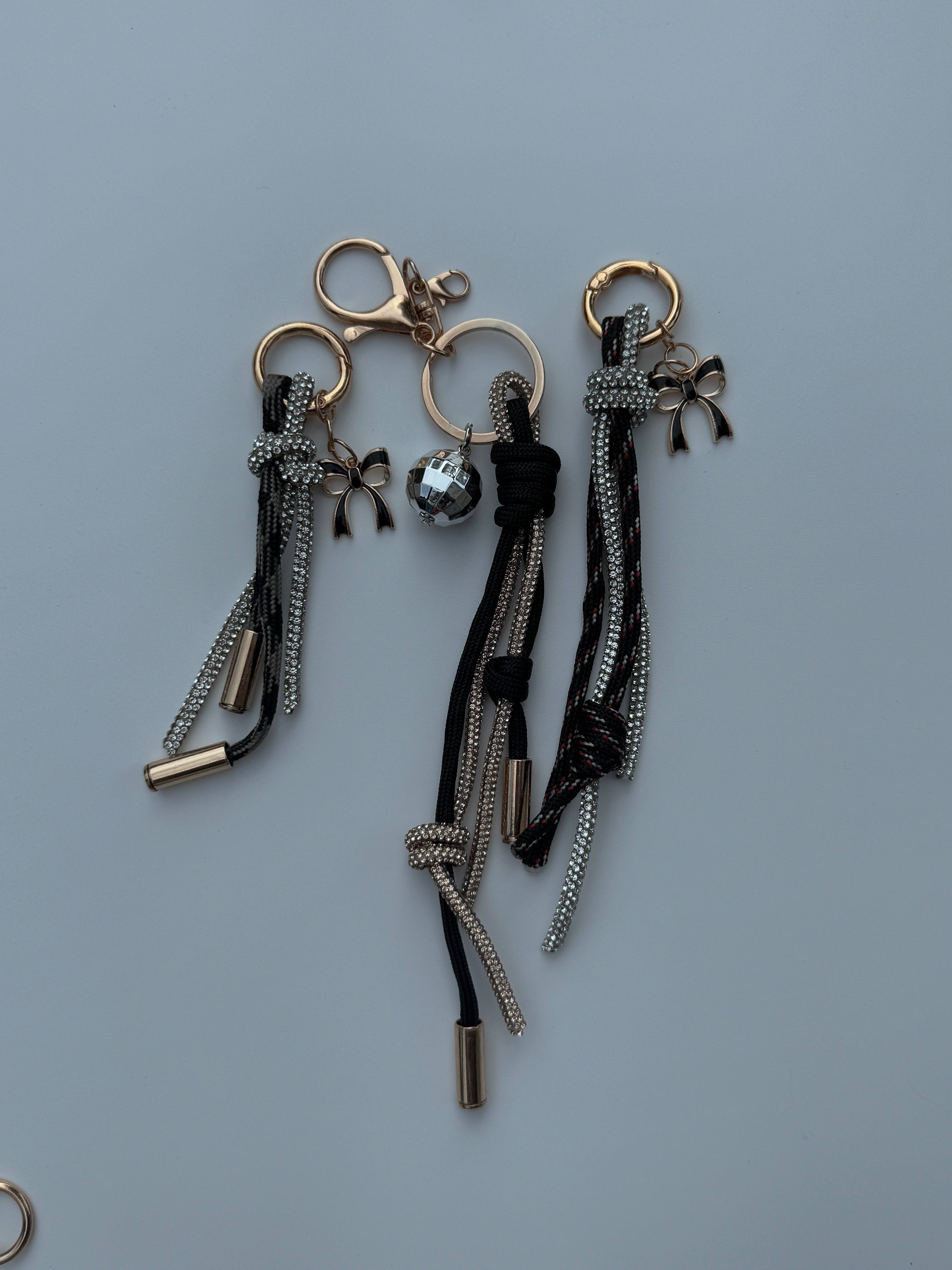 AL Designworks - Wholesale Keychain - Women's - Rope & Rhinestone Bag Charm8