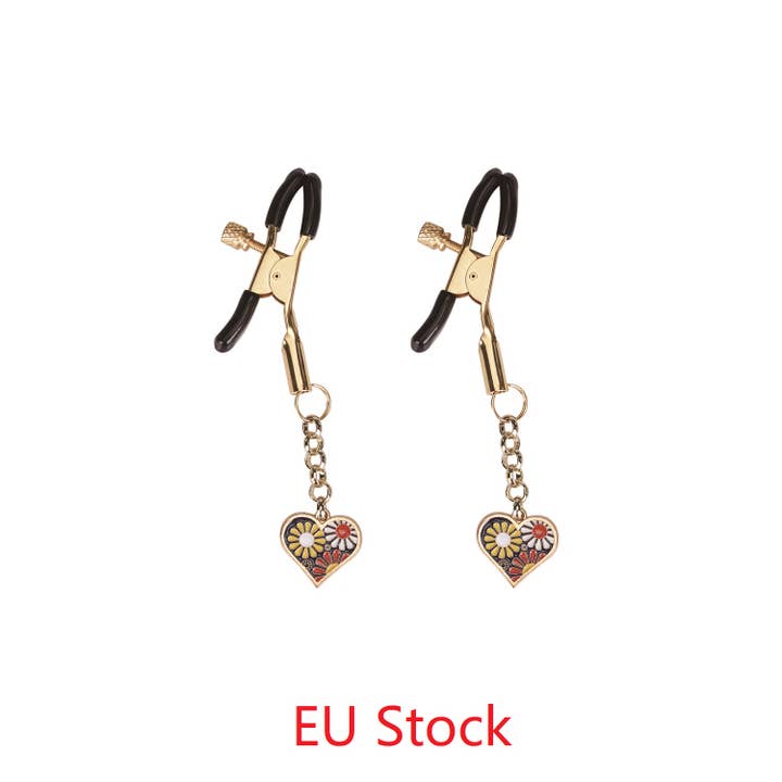 Liebe Seele - Wholesale Sex Toy - Gold Nipple Clamps (Two Pieces A Set)9