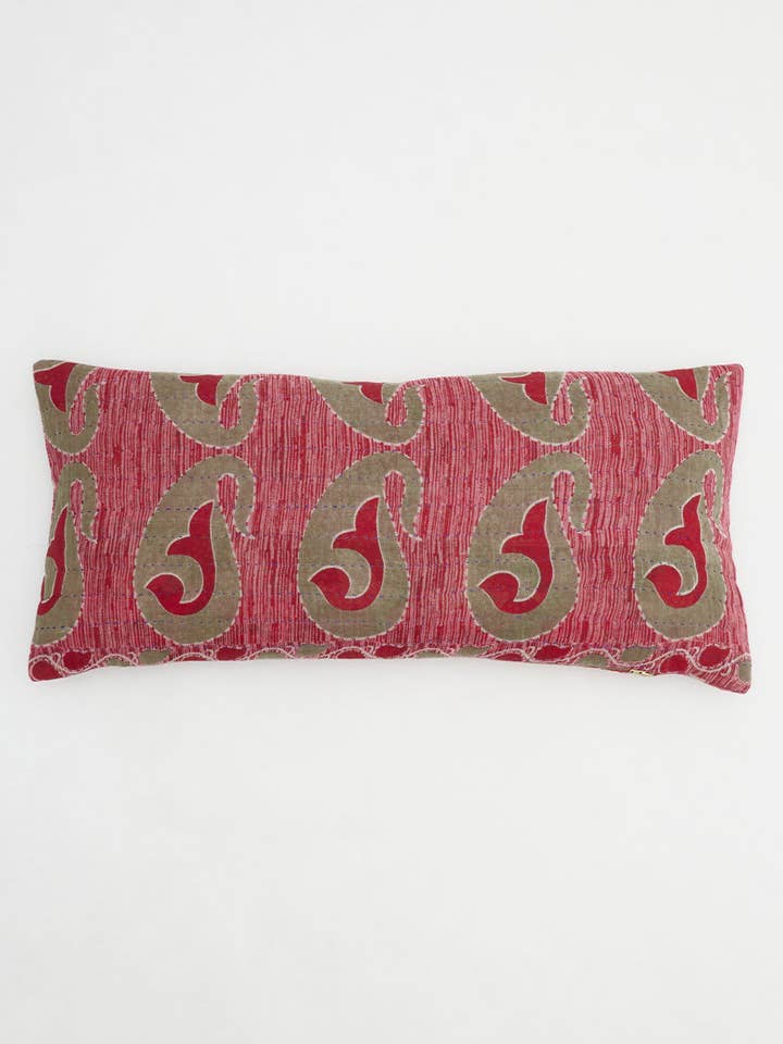 Kantha Lumbar Pillow Cover - No. 250311 for wholesale by Anchal