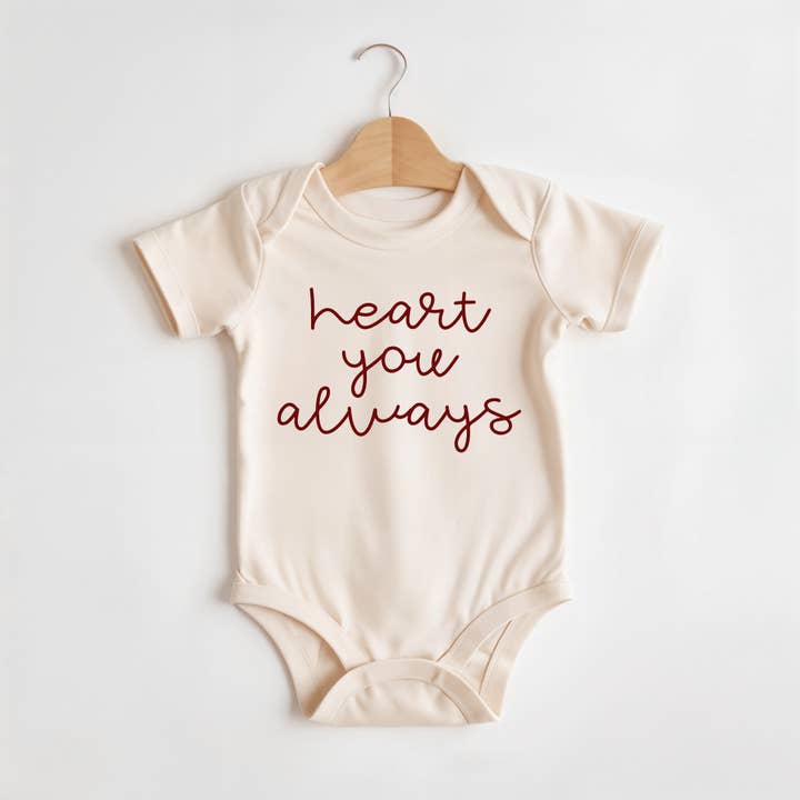 Cœur Toujours | Body ou T-shirt Bébé 100% Coton pour la vente par Wildflowers + Cotton