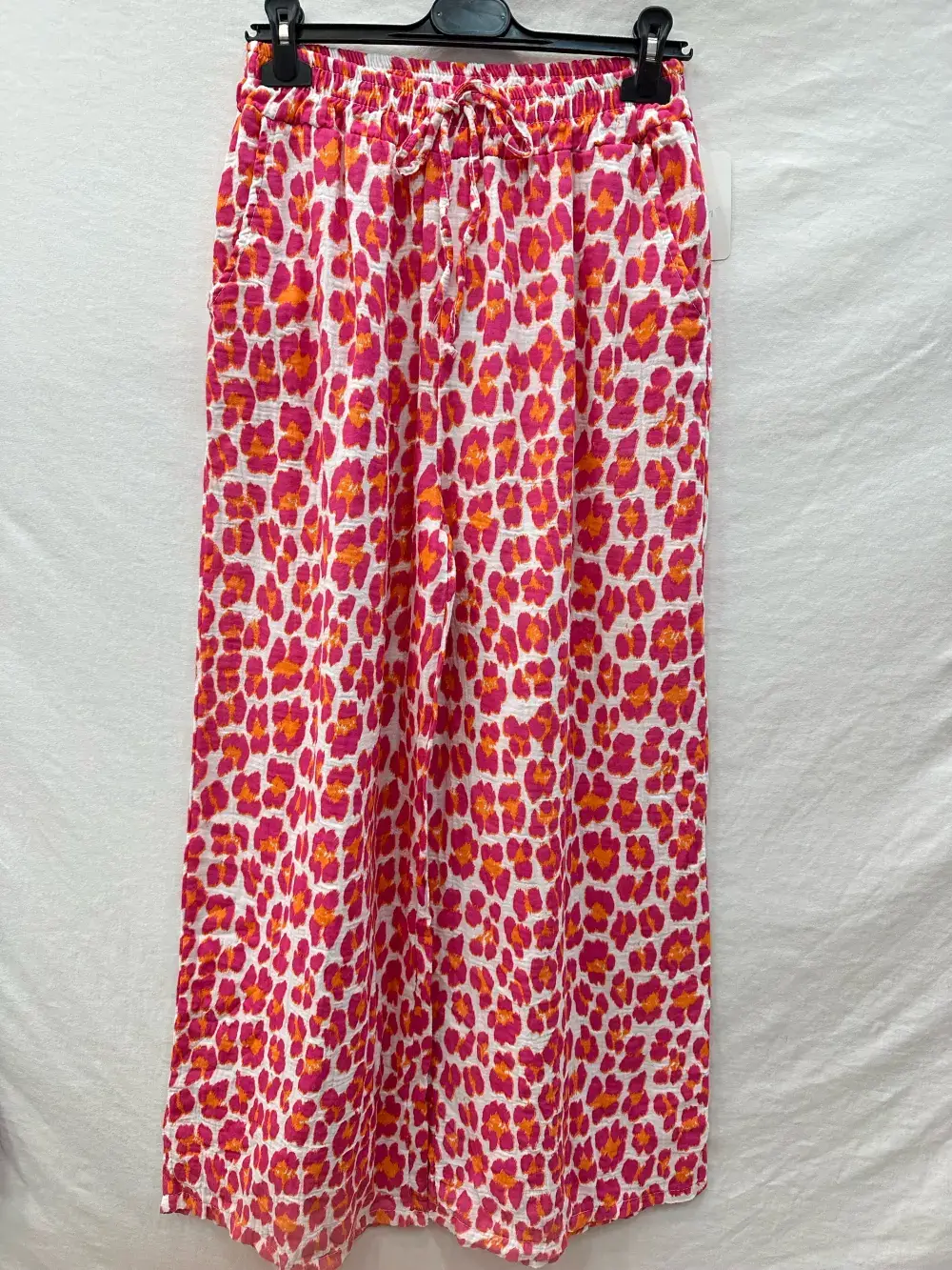 Mimi & Gogo – wholesale Pants – Women's – Leopard Cotton Gauze Pants @96697_PaLeoGaze3
