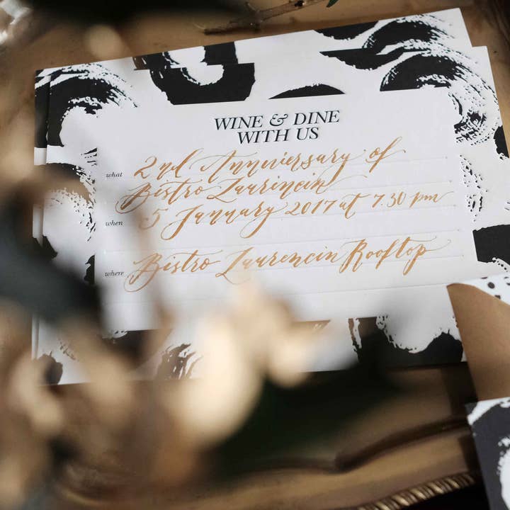 Paper Provision - Wholesale Invitations - Wine & Dine Invitations Set of 82