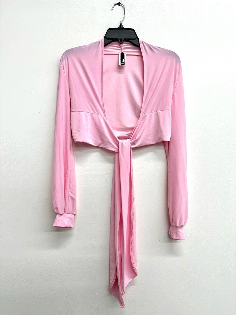 Uptown Apparel - Wholesale Knit Top - Women's - T5896 Front Knot Tie Crop Top0