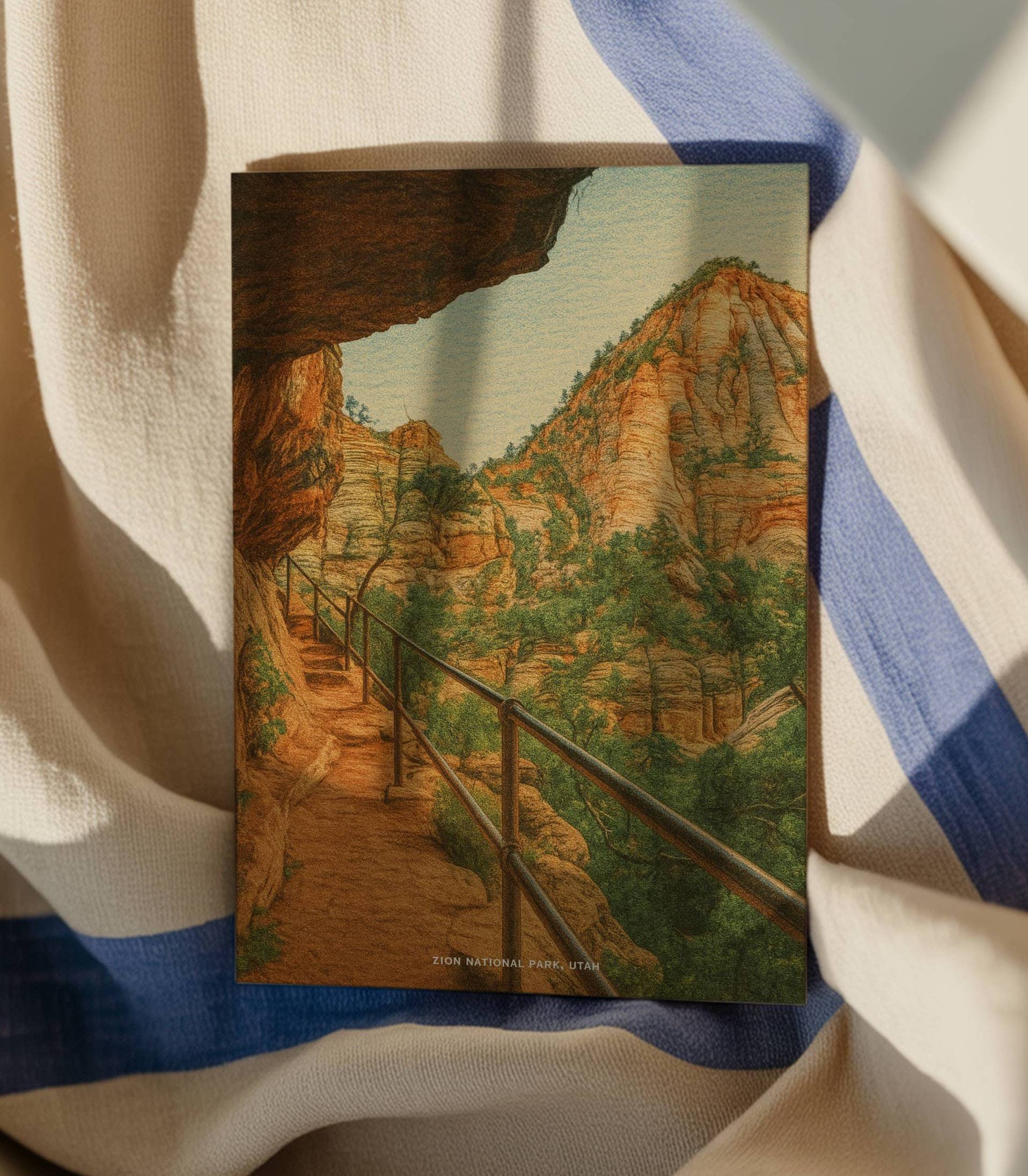 Traildust Goods - Wholesale Postcard - Zion National Park John Muir Vintage Inspired 4x6 Postcards 5
