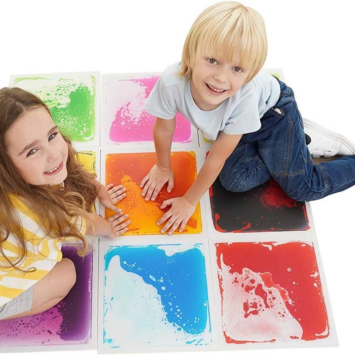 Special Supplies - Wholesale Toy Set - Kids - Square Floor Liquid Tiles for Kids, Set of 95