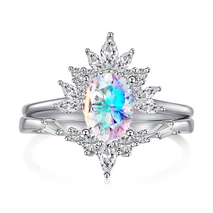 Ensemble de bagues Palm Springs pour la vente par Glazd Jewels