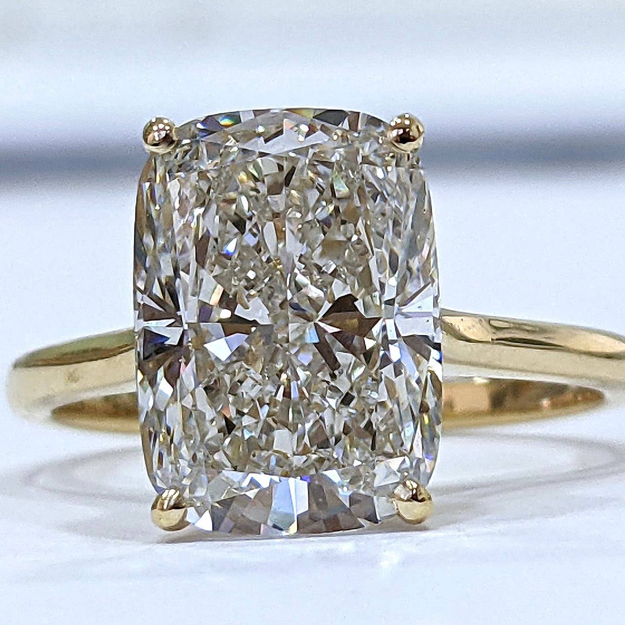 Lifetime Jewelers - Wholesale Engagement Ring - 3 Carat CT VS Cushion Lab Grown Diamond Engagement Ring 14k1