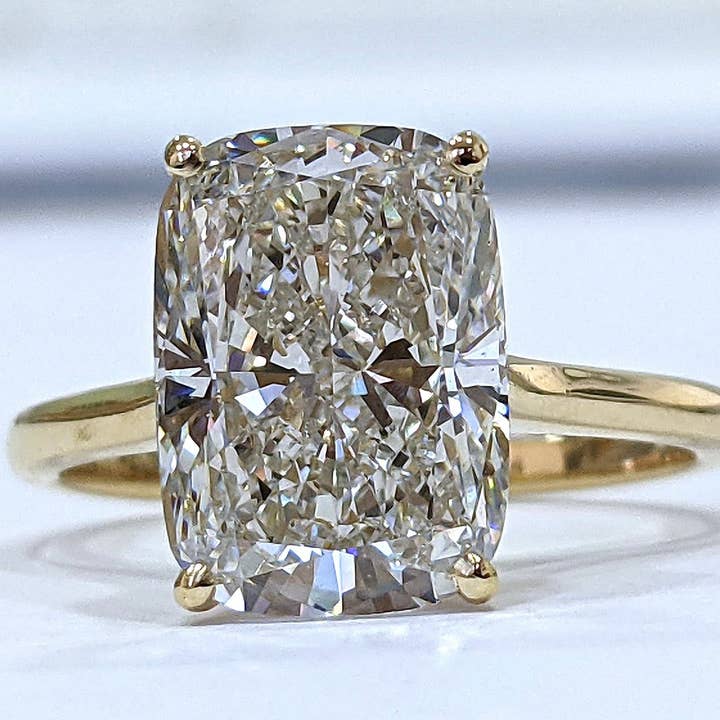 Lifetime Jewelers - Wholesale Engagement Ring - 3 Carat CT VS Cushion Lab Grown Diamond Engagement Ring 14k1