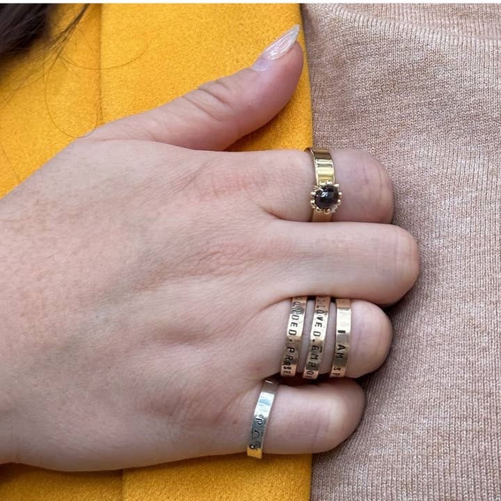 Camilla Limón - Wholesale Band/Stacked Ring - Affirmation Wrap-Around Ring1